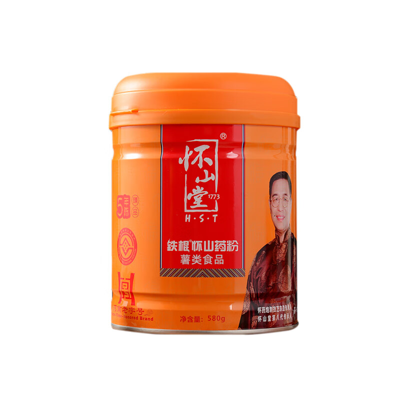 怀山堂铁棍山药粉河南580g淮怀山5年陈无蔗糖营养熟粉焦作特产 5年