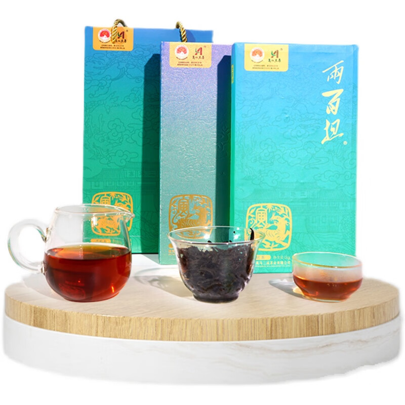 高馬二溪黑茶湖南安化黑磚正宗老茶2022年兩百擔黑磚茶1kg