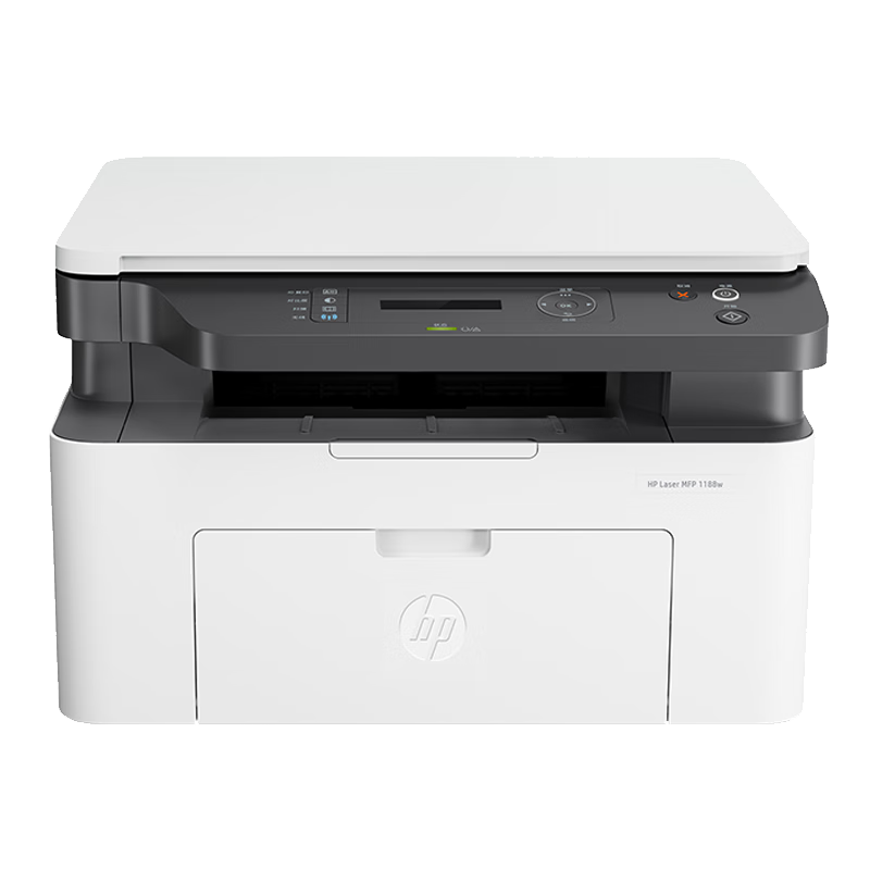 惠普HP 激光打印机一体机多功能黑白打印扫描复印办公家用  1188w (无线WiFI连接)