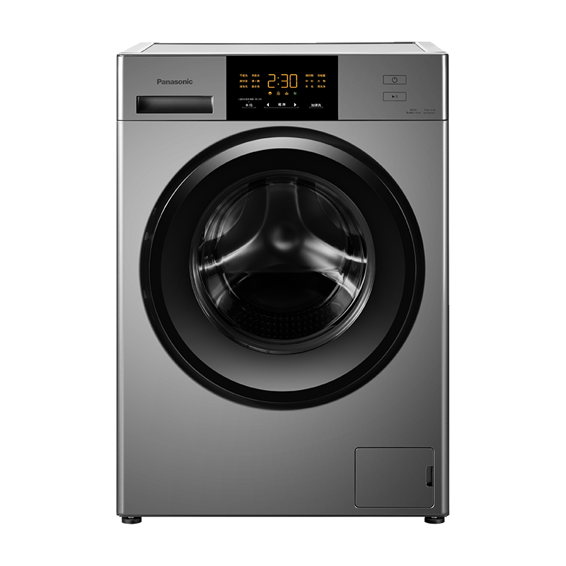 PLUS会员：Panasonic 松下 XQG100-N15S 滚筒洗衣机 10kg 银色