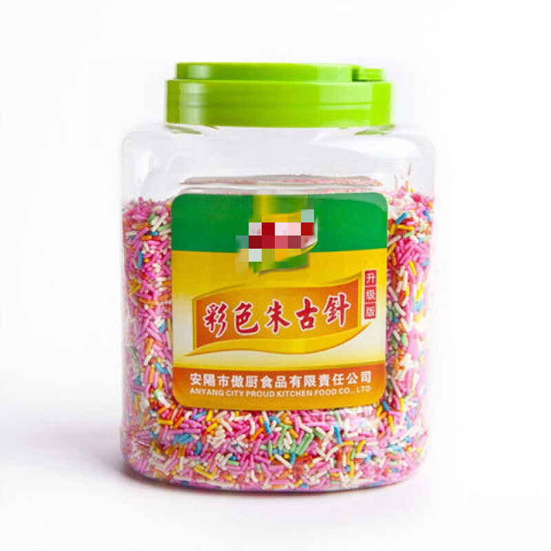 维霆彩色朱古力针西餐装饰糖500g冰淇淋蛋糕装饰用品彩针 500g*1桶