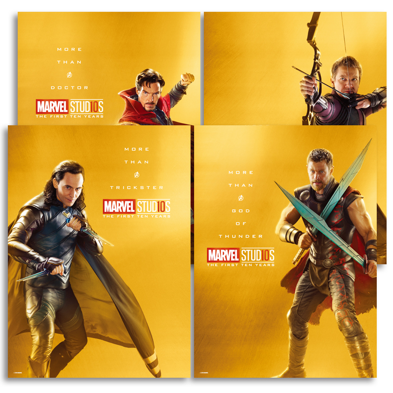 漫威电影宇宙十周年海报集
