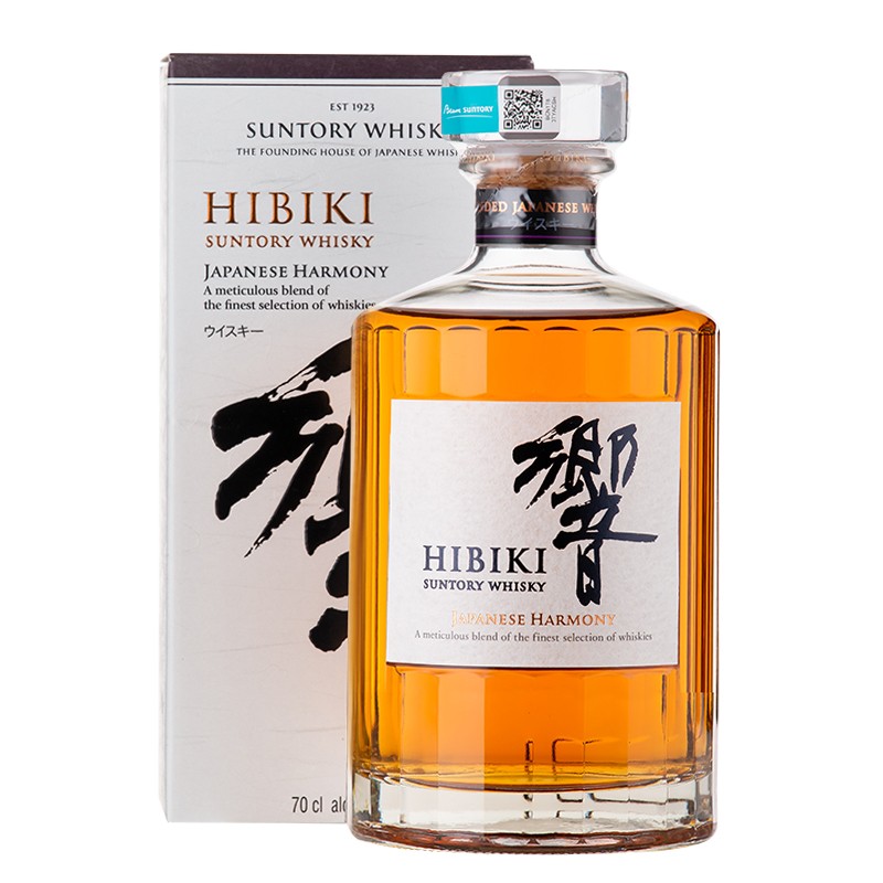 日本宾三得利单一麦芽谷物威士忌原装进口高度调和日威洋酒 Hibiki响和风醇韵/700ml