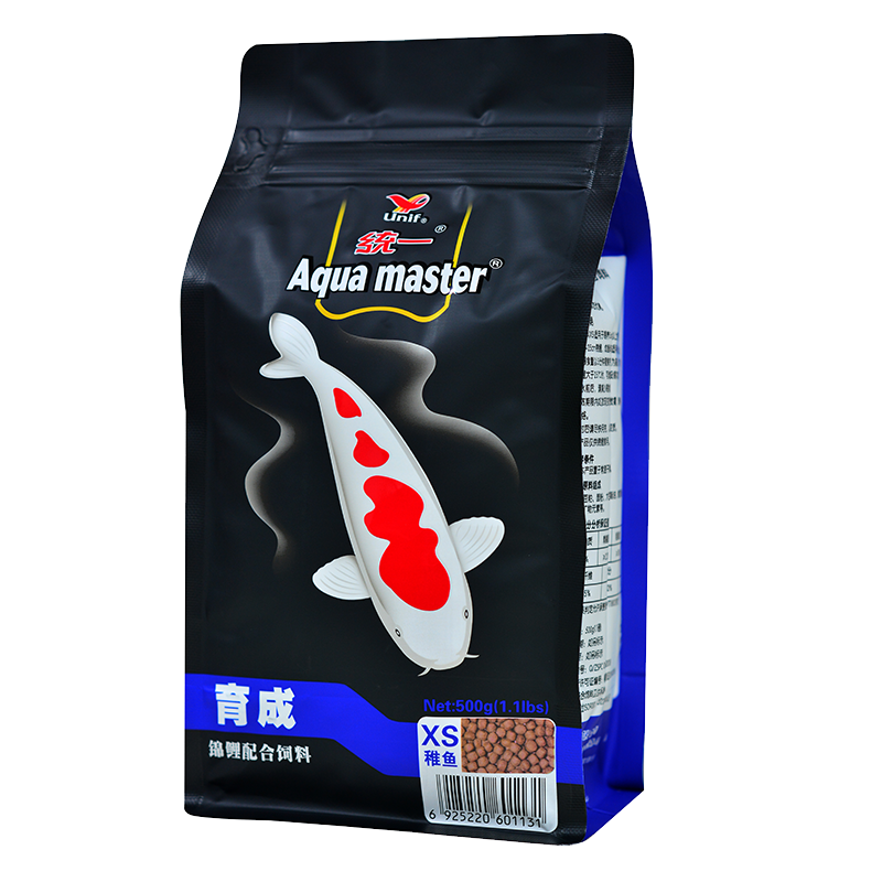 統(tǒng)一 魚糧錦鯉育成稚魚500g 金魚血鸚鵡魚食魚糧上浮不渾水魚糧