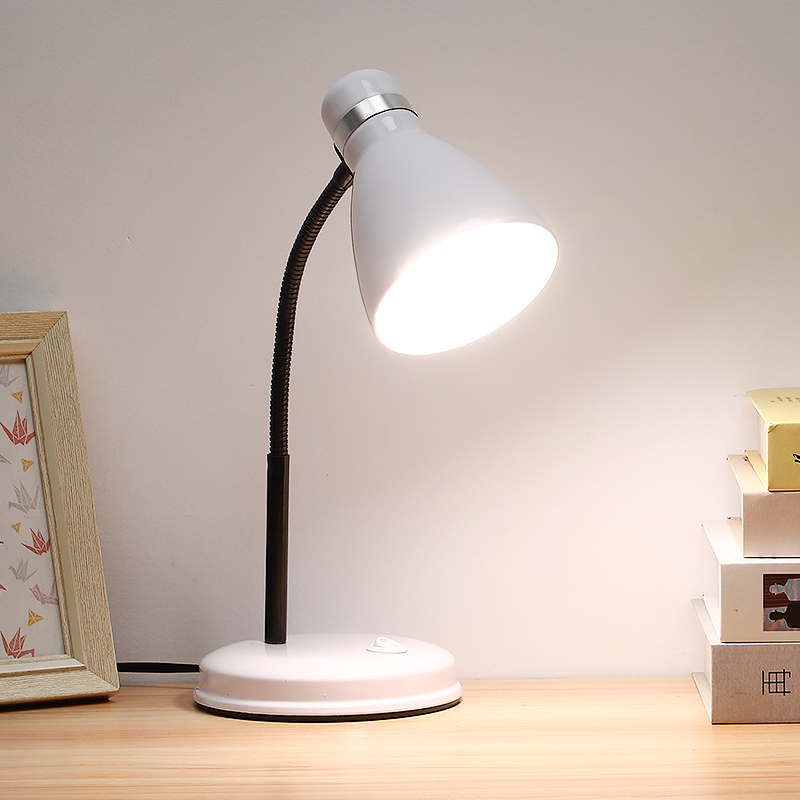 kedoety办公桌书桌宿舍金属台灯护眼台灯学习书桌宿舍插电学生儿童