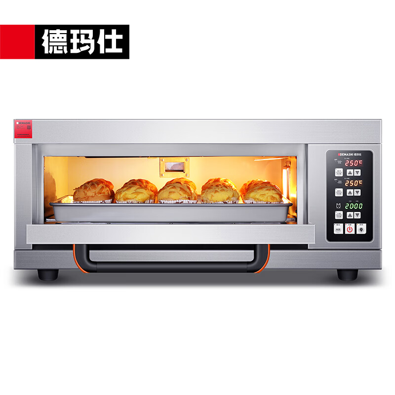 德玛仕 （DEMASHI） 商用烤箱机 专业大型电烤箱 家用披萨烤鸡蛋挞面包地瓜蛋糕烧饼烘焙烤箱单层 DKL-101D