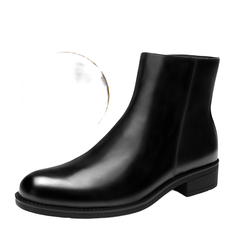 3515真皮男鞋男士切爾西靴耐磨中幫保暖棉靴冬季高端頭層牛皮馬丁靴 加絨款 43