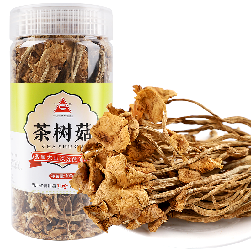川珍 茶树菇 100g南北干货煲汤材料山珍土特产四川食用菇