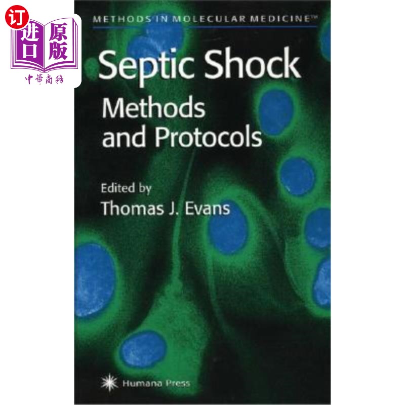 海外直订医药图书septic shock methods and protocols 感染性休克的