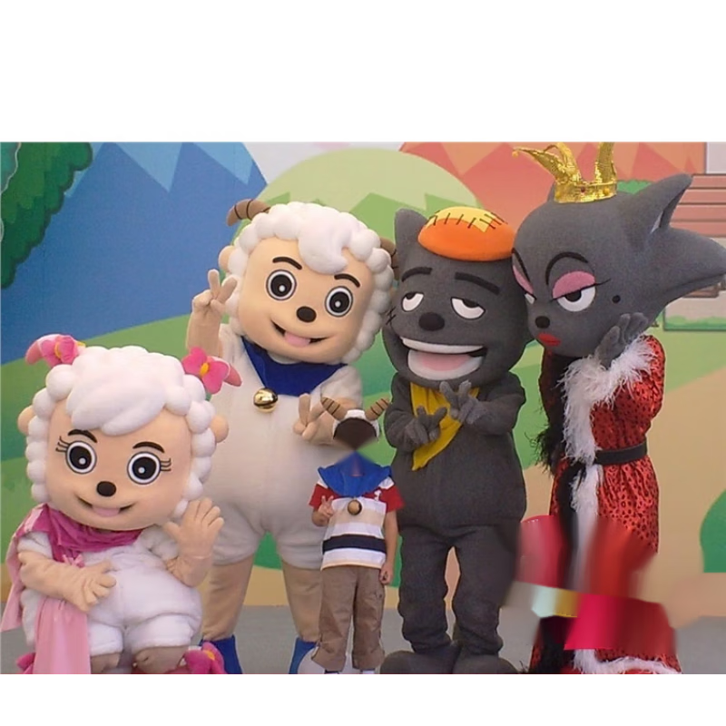 抒融灰太狼卡通人偶服装喜美羊羊行走人偶玩偶服道具服演出服定做 沸