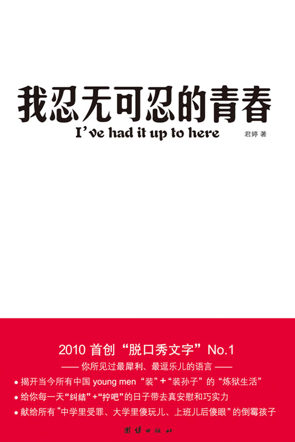 我忍无可忍的青春 君婷 团结出版社