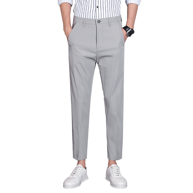 男士秋冬必备，KINDON休闲西裤黑色直筒修身长裤价格走势与品牌选择