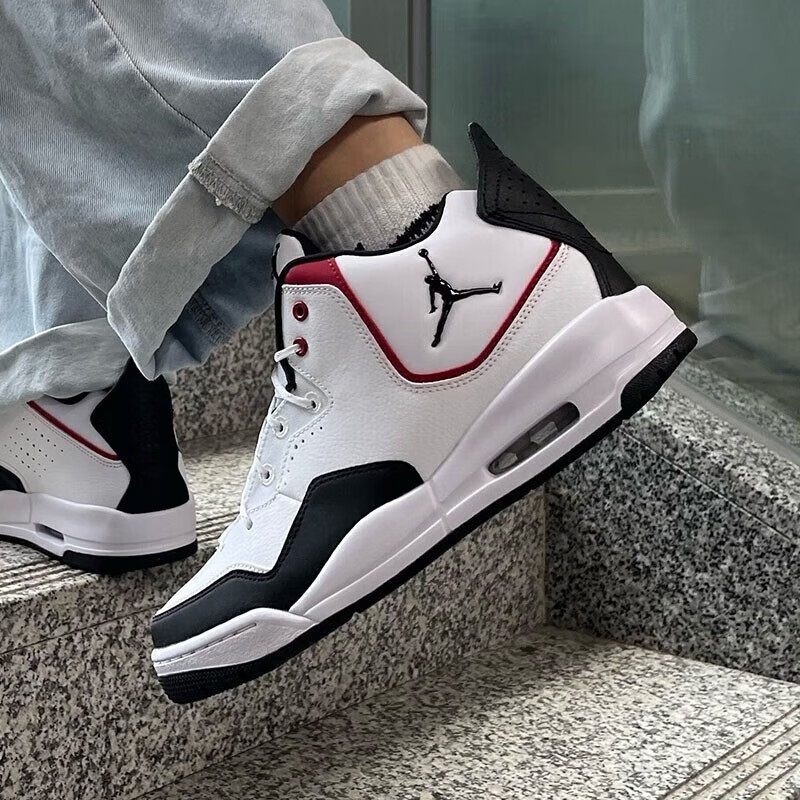 jordan中帮缓震气垫鞋aj23男子运动休闲篮球鞋 黑红dz2791-101 40