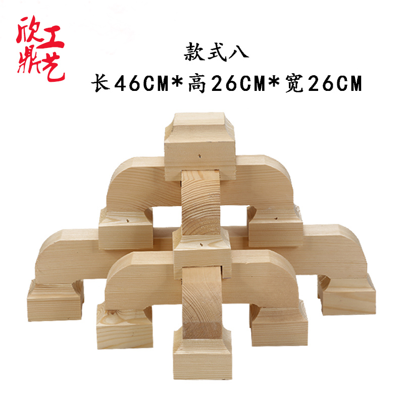 沃皓(wohao)东阳木雕古建中式仿古假门头雨棚防腐木门楼飞檐斗拱屋檐