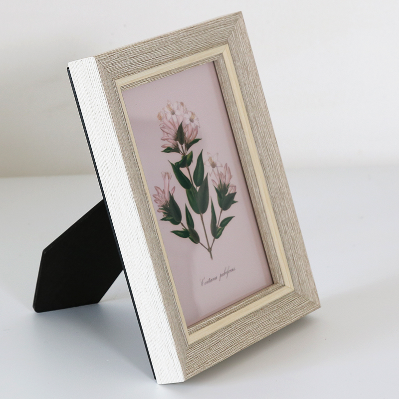 俱兴 简约相框摆台挂墙小尺寸定制相片框照片框画框像框架 灰色 8寸