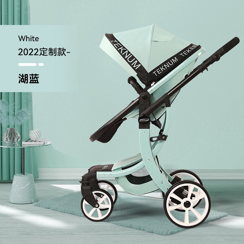 teknum 英国婴儿推车高景观 可坐可躺避震折叠婴儿车双向bb宝宝手童车