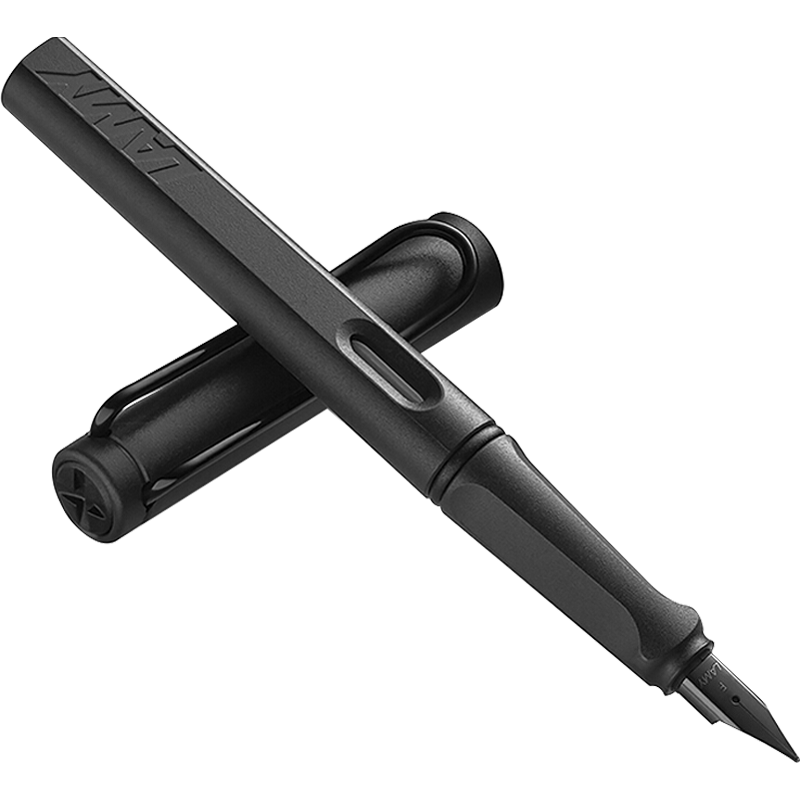 凌美(LAMY)钢笔 safari狩猎系列 磨砂黑 单只装 德国进口 F0.7mm送礼礼物