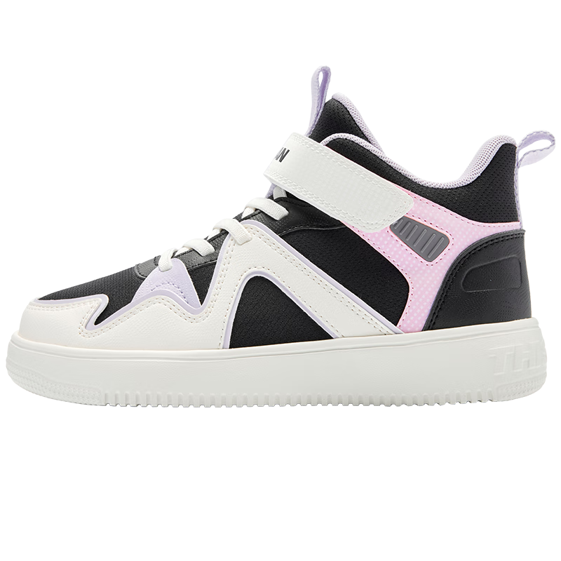 乔丹女童板鞋大童革面运动鞋秋冬季儿童鞋 乔丹白/烟雨紫 36
