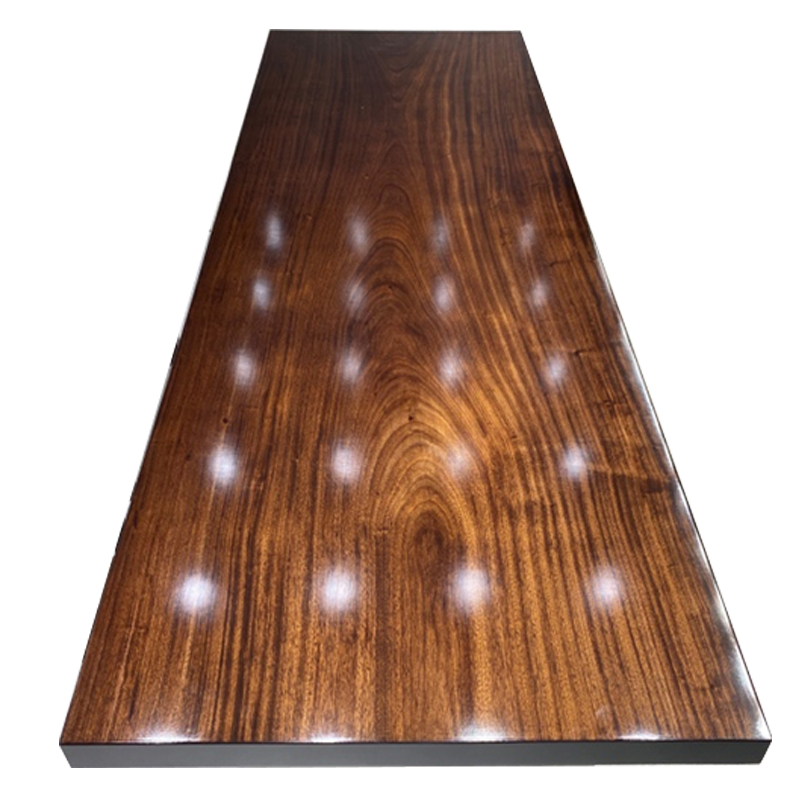 倾听木之歌 乌金木大板茶桌实木办公桌原木茶桌简约茶台办公会议桌 乌金木290*98*7+支架