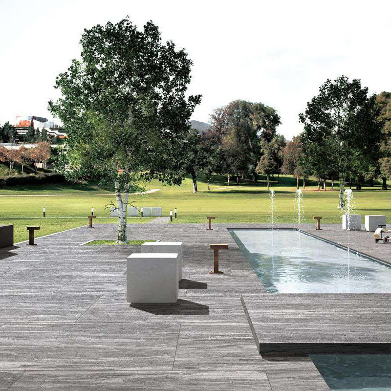 8/2cm厚生态铺石pc砖户外园林防滑耐磨 600*1200 夜里雪