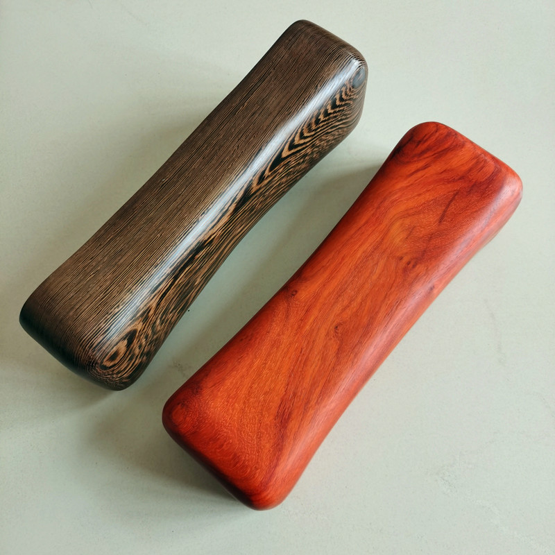 晶览木枕头颈椎枕实木睡枕硬枕头圆木枕红木颈枕枕头中老年用的枕头 鸡翅木实木方枕 单只 +布袋