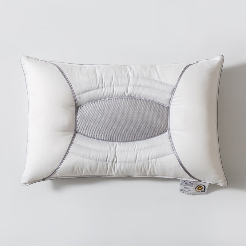 禧愿决明子薰衣草枕头芯单人家用羽丝棉枕头草本花香 优雅灰 47*73cm