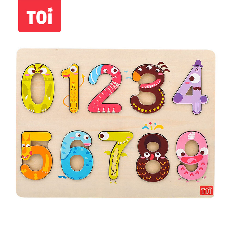 TOI木质认知拼图玩具1-2-3-4岁宝宝早教数字字母认知男孩玩具女孩生日礼物儿童木质拼板玩具 怪物数字板使用感如何?