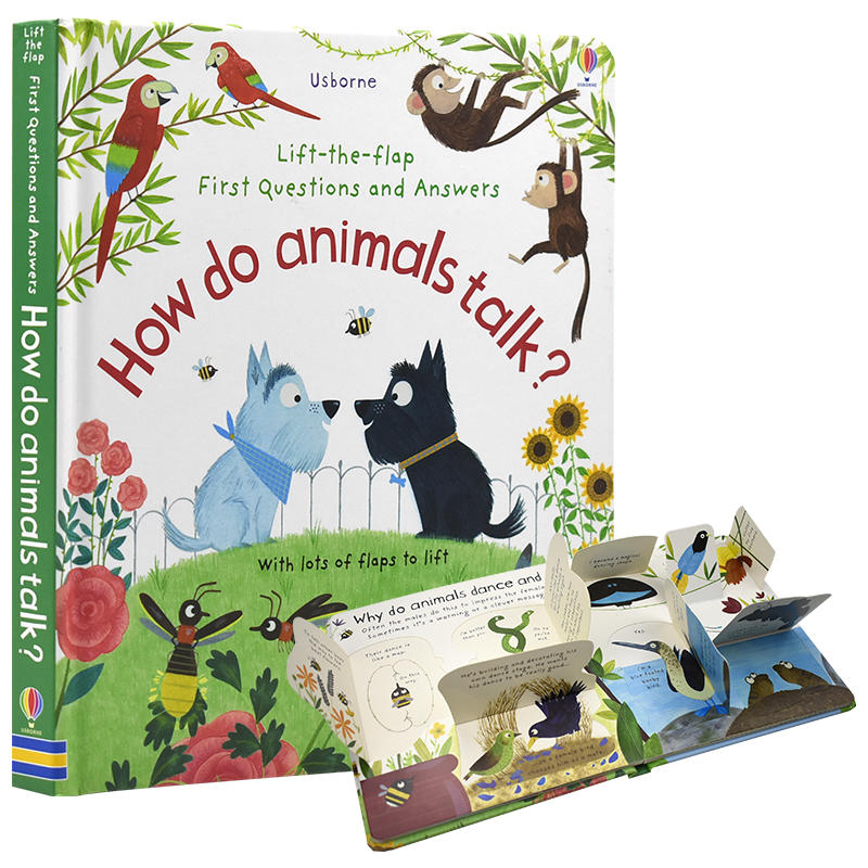 进口英文原版 现货【usborne 出品】lift-the-flap how do animals