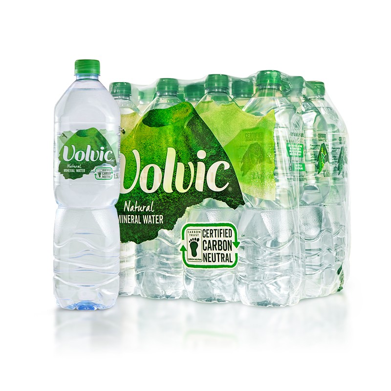 富维克(VOLVIC) 法国进口天然矿泉水火山岩饮用水塑料瓶装水 1500mlx12瓶整箱