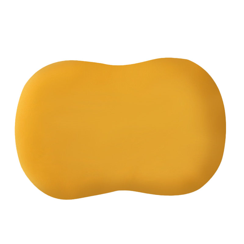 佳佰 记忆枕 枕头枕芯 猫肚枕慢回弹记忆绵豆枕单人0压慢回弹记忆棉枕 黄色