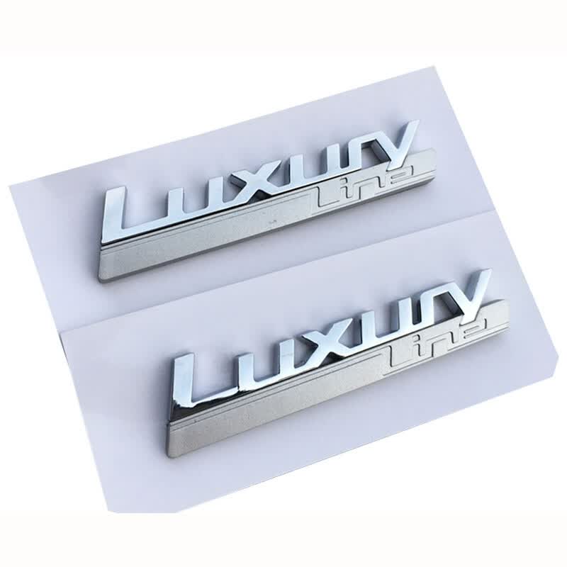 适用于宝马3系5系车标Luxury LineSport叶子板侧标运动豪华版车贴 LUXURY LINE标一对