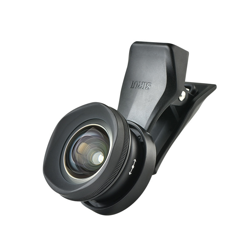 思锐（SIRUI）手机广角镜头  增大拍摄范围 等效18mm焦距 拍照手机通用外置镜头 黑色
