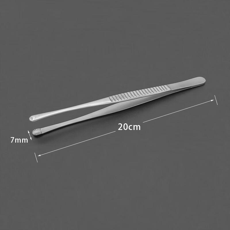 不锈钢俄式熊掌镊口腔牙科镊子心脏瓣膜镊有齿组织镊外科手术器械