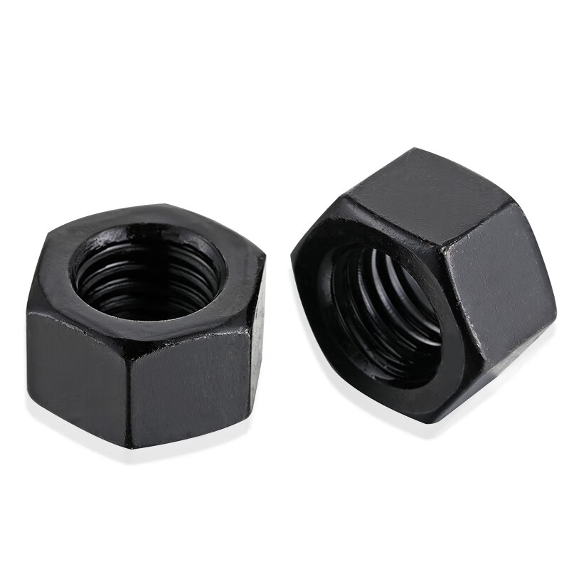 高强度六角螺母 发黑碳钢六角螺帽 加厚螺丝帽 五金配件紧固件 m20