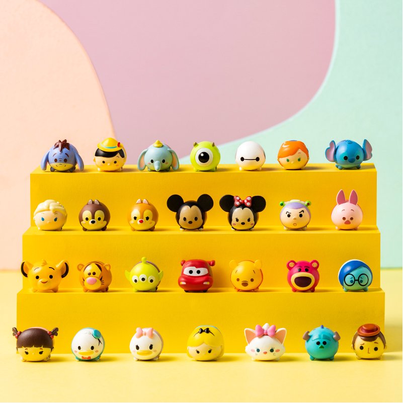 迪士尼(disney)松松叠叠乐粒粒小公仔萌粒迷你豆盲盒手办六一儿童生日