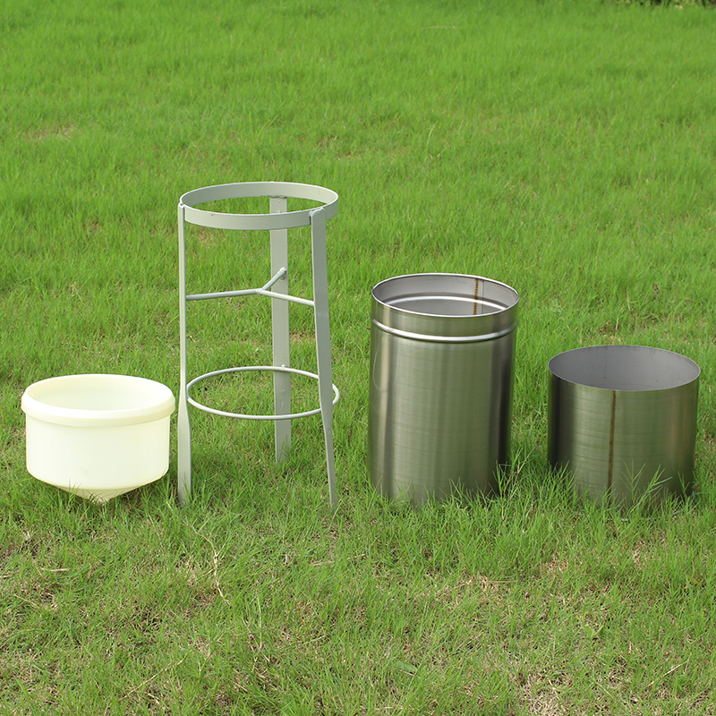 雨量计 雨量器地理测雨器分体式一体式雪量测量气象降水口径200mm教学