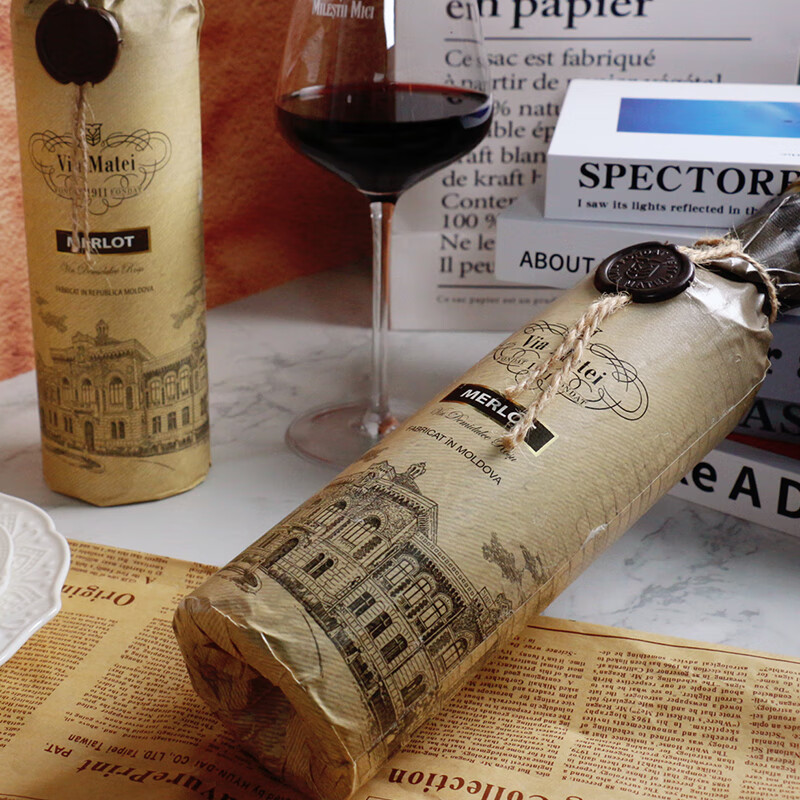 威玛泰（Via Matei）君封梅洛半甜红葡萄酒摩尔多瓦原瓶进口红酒750ml 君封梅洛*6