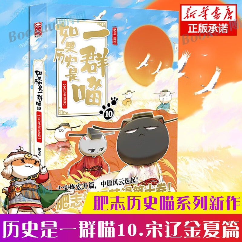 【漫友官方特约店】假如如果历史是一群喵正版 全套全集第1-11册一只猫肥志期待12—15册 漫画中国史 10宋辽金夏篇