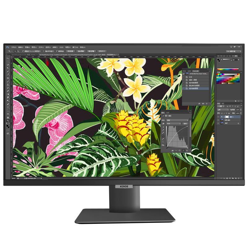 KOIOS K2723UB 27Ӣ4K Type-C HDR IPSխ߿ ư칫תʾ ɫ