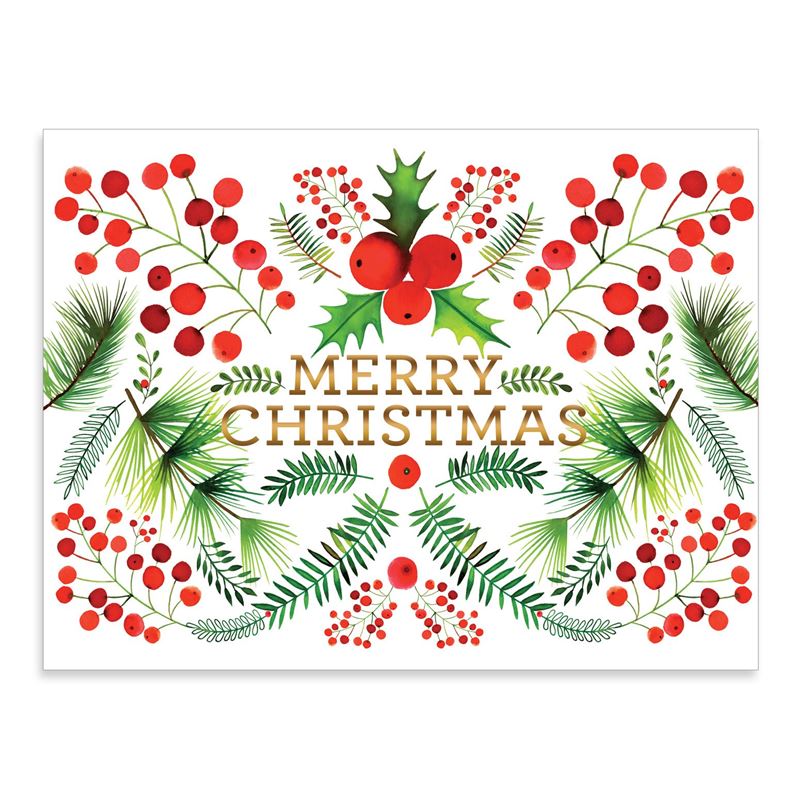 Berry Botanical Large Embellished Notecards
