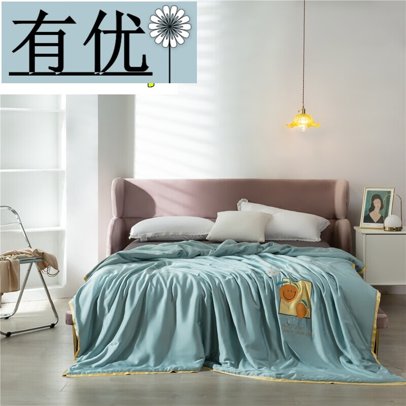 2022新 款捡漏家纺新款柠小白时尚夏被桔子200x230cm单夏被空调被/夏