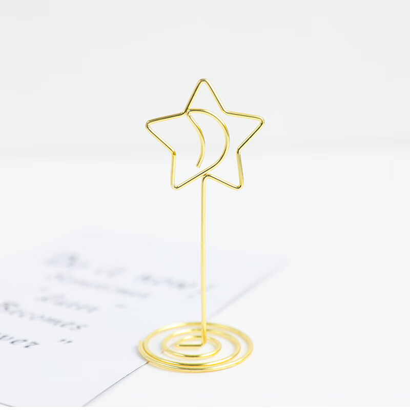 创意金属diy桌面相片夹留言夹名片夹便签夹摆件照片明信片小夹子