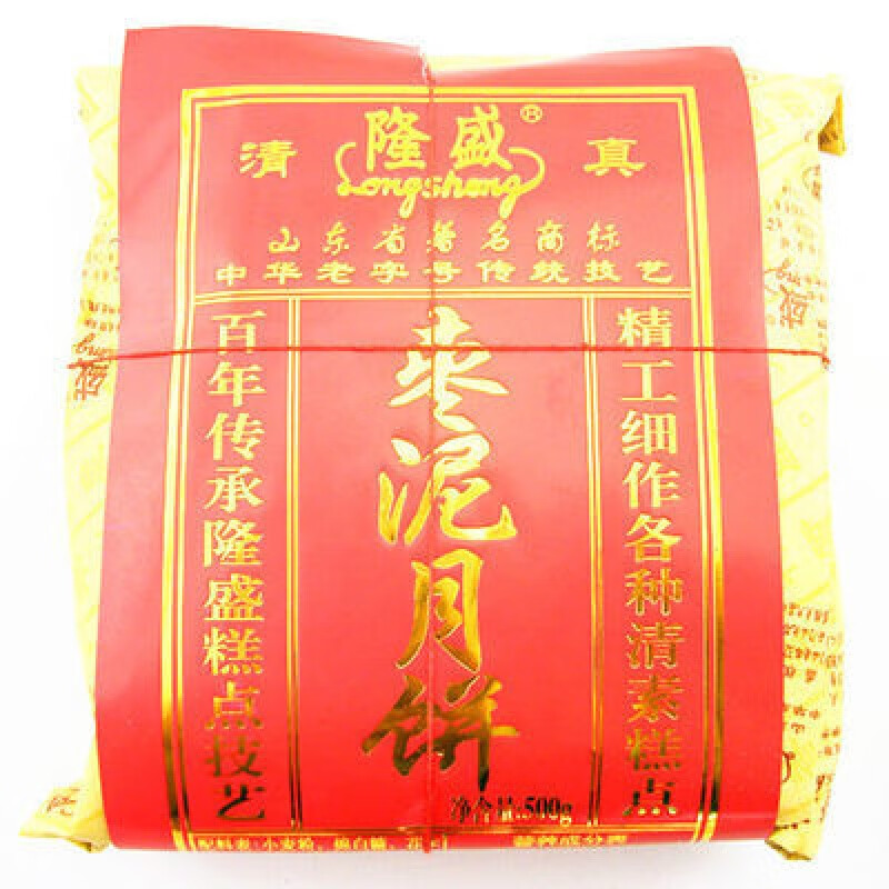 风鲜仓山东特产 青州清真食品 隆盛糕点 寿桃枣泥月饼 美食 500克 500g