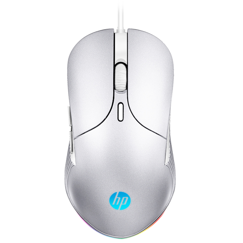 有线鼠标 机械鼠标 家用鼠标 笔记本电脑鼠标 m280银【rgb灯效】有声