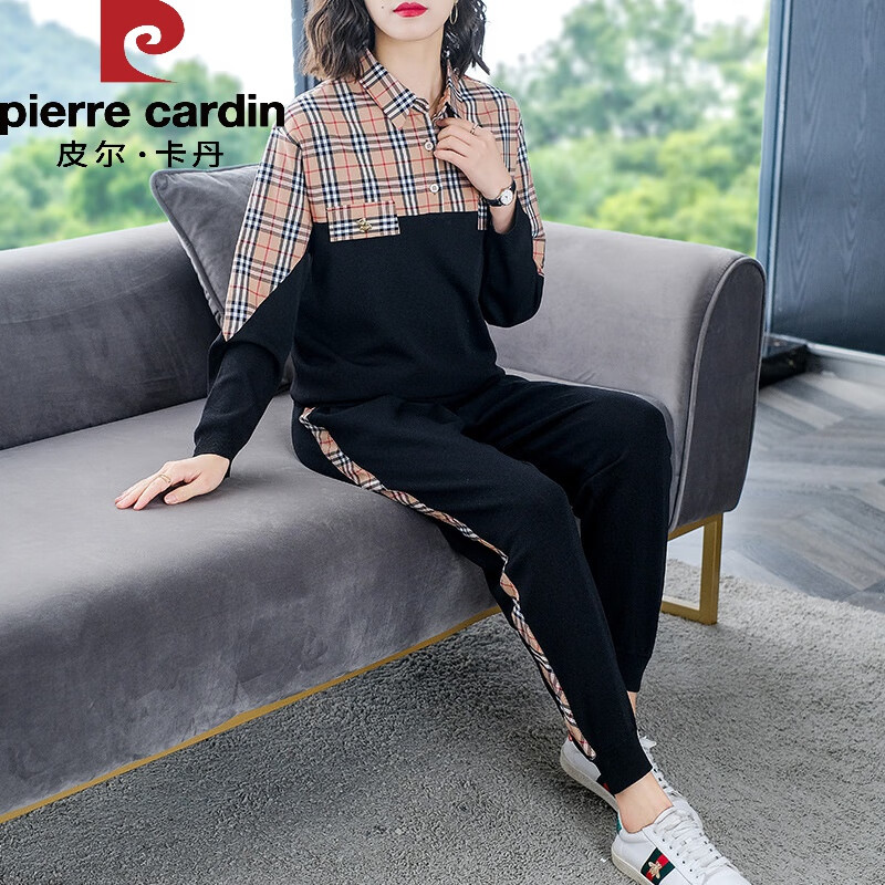 冰丝针织两件套2022新款时尚洋气冰麻套装宽松大i码显瘦女装运动服