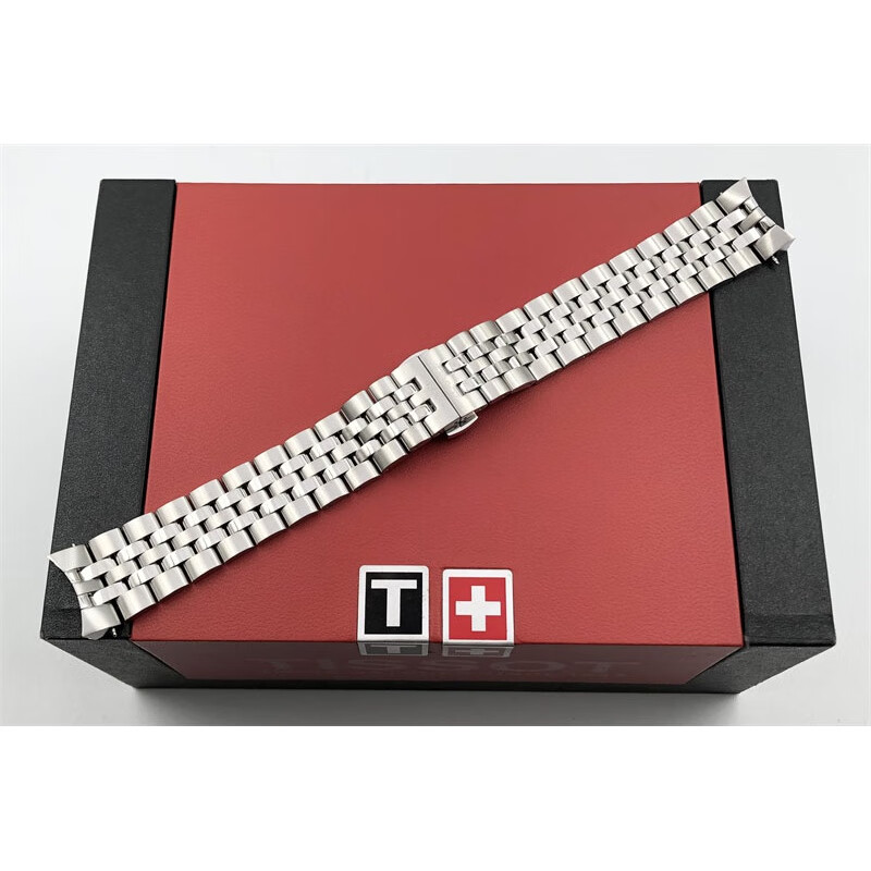 天梭表带钢带 原装1853天梭宝环t108钢带 t108208a女 t108408a男原厂