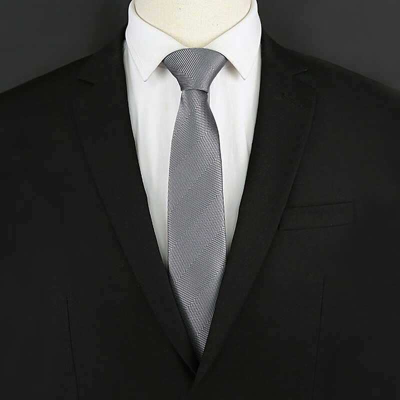 叕二叕 男士领带西装正装商务领带易拉得懒人领带男免打结领带拉链