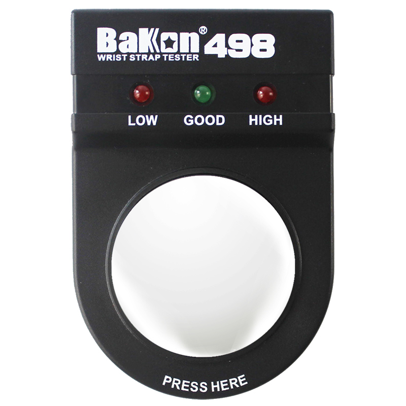 BAKON深圳白光 防静电手腕带测试仪 手环检测仪 表面测试仪 BK498测试仪