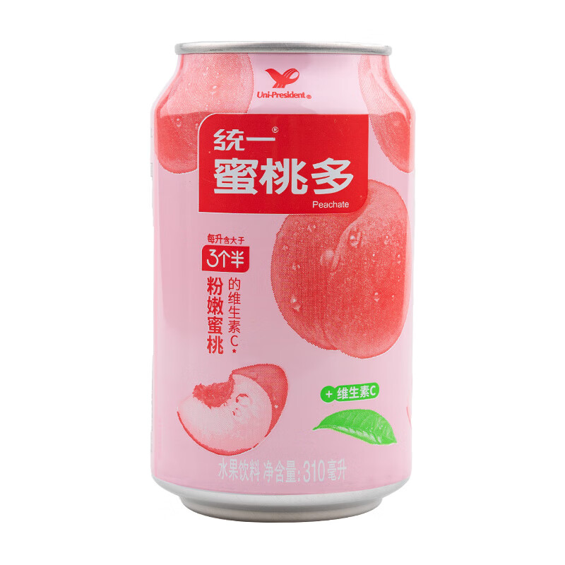 统一鲜橙多橙汁金橘柠檬青梅绿茶蜜桃汁易拉罐饮料310ml*24罐整箱 多
