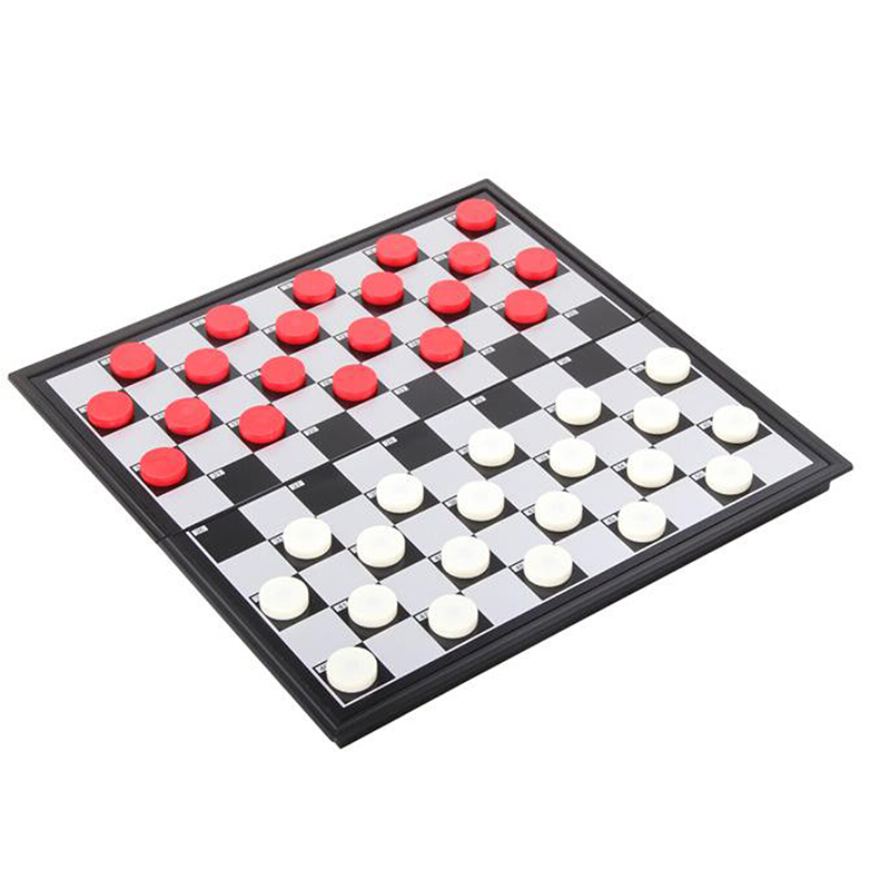 磁性国际跳棋 100格折叠小棋盘 图片色 100格磁性